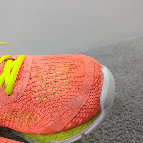 Asics 33 FA Womens Size 8.5 Running Shoes Low Top Sneakers Coral Orange Lace Up - Picture 7 of 12